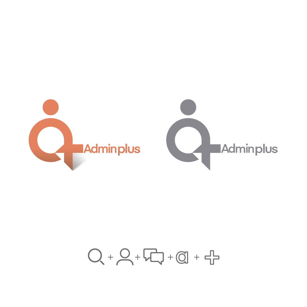 admin plus logo design-02